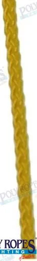 Corde polyester 4 mm jaune 12 m Poly Ropes - réf POL2204040240