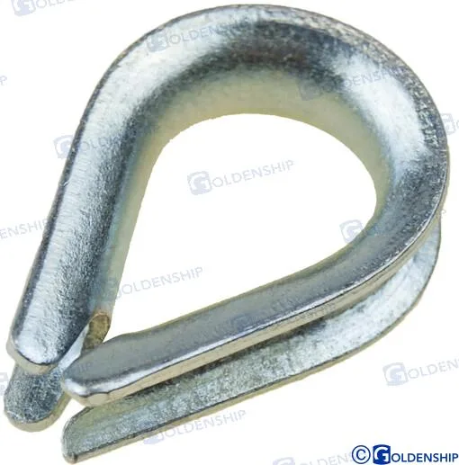 Cosse à œil en acier galvanisé pour câble ou cordage de 18 mm - Goldenship réf. GS71276