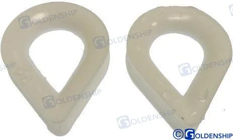 Cosse à œil en nylon pour cordage de 10 mm, sachet de 2 - Goldenship réf. GS71287