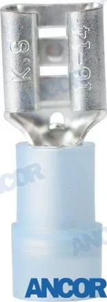 Cosse Faston femelle isolée nylon 16-14 AWG (1 à 2 mm²), 4 pièces - Ancor réf. AM230818