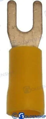 Cosse fourche jaune (25) Goldenship - réf GS11624