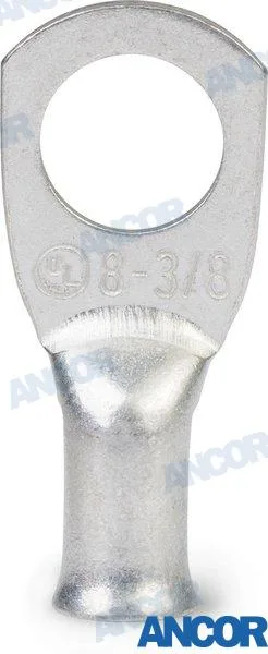 Cosse à sertir en cuivre étamé 8 AWG (8 mm²), vis 9,5 mm (3/8"), 2 pièces - Ancor réf. AM252236