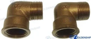 Coude 90º 1/2&Prime; (2) Goldenship – réf GS30171