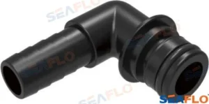 Coude c/o-ring 3/4 x 1/2 barb Seaflo – réf SF41F001