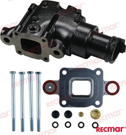 Coude d'échappement mercuiser v6/v8 bas Recmar - 864309T02