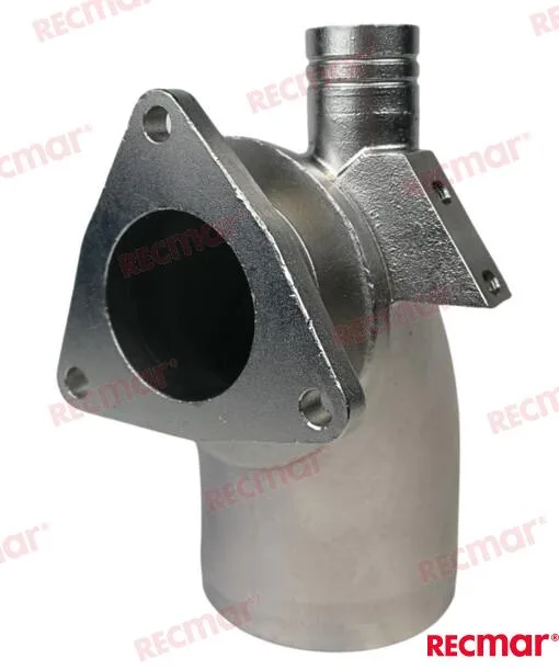 Coude échappement inox Recmar pour Yanmar 4LH - réf MAR119181-13500INOX