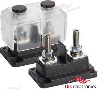 Barre de distribution DCM 3 x M8, 600 A, 100 x 50 x 64,5 mm - TBS réf. TBS5073160