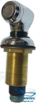 Douchette chrome + support Glendinning - réf GLE99582-DK