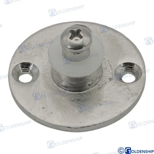 Embase ronde inox 316 Ø 40 mm pour vérin à gaz œil-œil, axe 8 mm - Sea Origin SEA70394