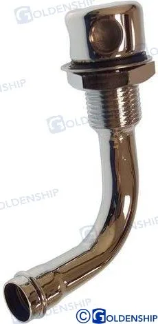 Event laiton chrome coude 90° 16mm Goldenship – réf GS31151