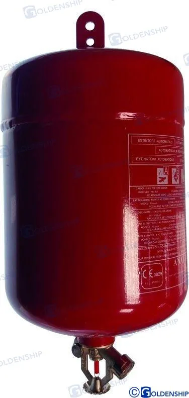 Extincteur automatique poudre 6kg Goldenship – réf GS80124