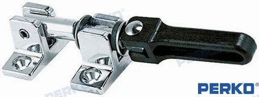 Fermeture réglable laiton chromé et nylon 38 x 16 mm pour trappes et pare-brise - Perko réf. GS72354