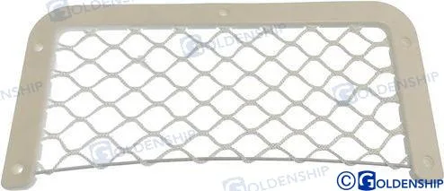 Filet elastique rectang. blanc Goldenship - réf GS41458