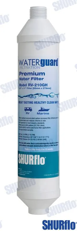 Filtre à eau dulce 1/2&Prime; Shurflo – réf SHRV-210BRB-A