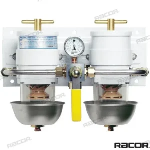 Filtre à go double 2 x 500fg avec vanne Racor – réf RAC75/500MAX
