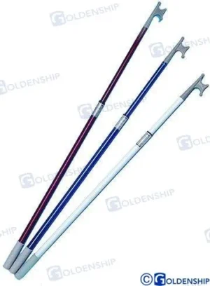Gaffe cadet telescopique blanc 120/210 Goldenship – réf GS70056