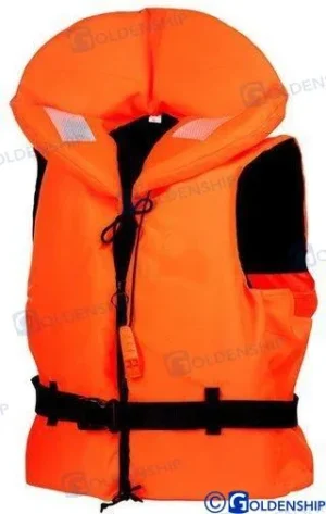 Gilet de sauvetage iso 100n + 90 kg Goldenship – réf GS80158