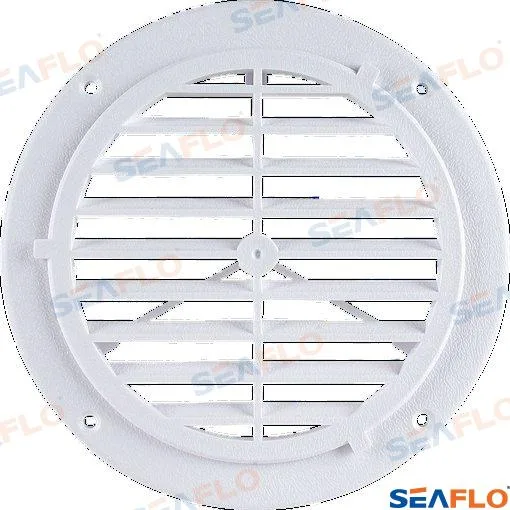Grille pour aérateur de pont en polypropylène, Ø 164 mm, blanche - Seaflo réf. SFVC101