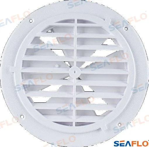 Grille pour aérateur de pont en polypropylène, Ø 164 mm, blanche, 2 pales - Seaflo réf. SFVC102