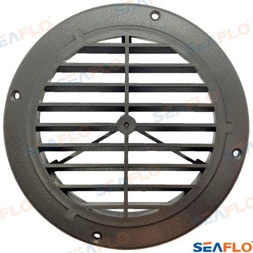 Grille pour aérateur de pont en polypropylène, Ø 164 mm, noire - Seaflo réf. SFVC201