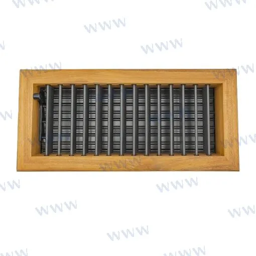 Grille reglable en teak 12x5 MSI - réf MSVMLT12X5