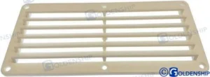 Grille ventilation 257 x 123.8mm blanc Goldenship – réf GS31190
