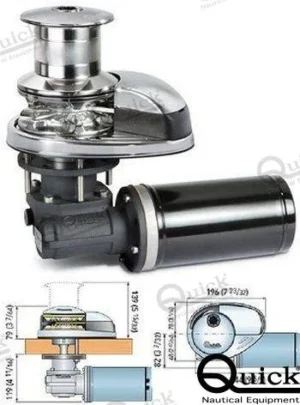 Guindeau vertical 700w 12v 6 mm c/c Quick – PRINCE