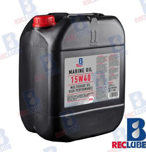 Huile marine 15w40 minerale 205l Rec Lube - réf REC15W40205L