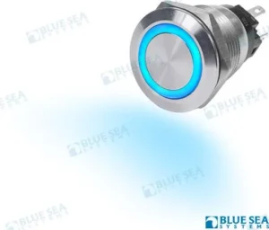 Interrupteur à bouton-poussoir 10a led Blue Sea – réf BS4160