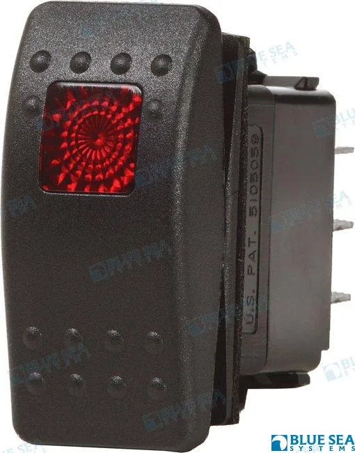 Interrupteur lumiere off-on noir Blue Sea - réf BS7929