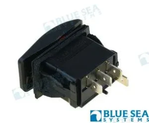 Interrupteur lumiere(on)-off-on noir Blue Sea – réf BS7932