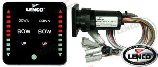 TABLEAU DE COMMANDE FLAPS LENCO 12/24V AVEC LED, UN VERIN PAR PELLE 15170-001