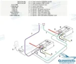 Kit 2 moteurs inboard 24v Glendinning - réf GLESA2A-2E-INBD24
