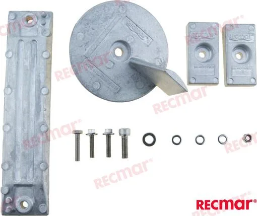 Kit d'anode Honda 75-115 (aluminium) Recmar - réf RECKITH75-115AL