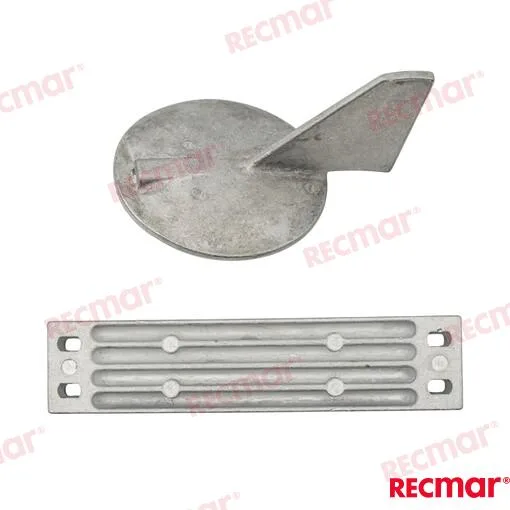 Kit d'anode pour trim tab en aluminium Recmar - réf REC90798-1M775AL