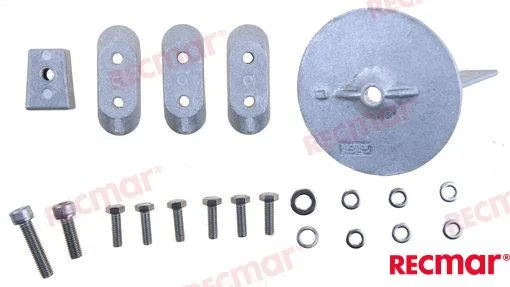 Kit d'anode Yamaha 40-60 (aluminium) Recmar - réf RECKITY40-60AL