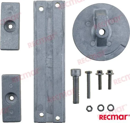 Kit d'anodes Mercury verado V4 (magnésium) Recmar - réf RECKITMVERADO4M