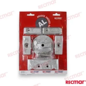 Kit d’anodes pour mercury verado v6 (al) Recmar - réf RECKITMVERADO6AL