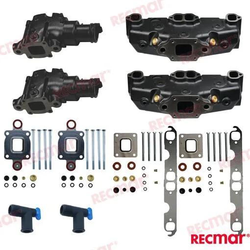 Kit échappement mcm 2002+ gm305/350/377 Recmar - réf MARV8-3K