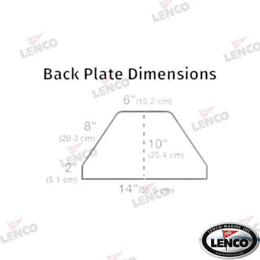 Kit flaps extreme duty 12v 43x30 Lenco - réf LEN15046