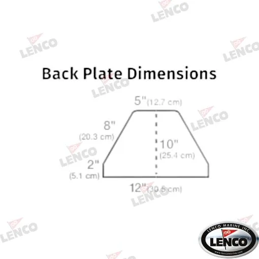 Kit flaps heavy duty 12v 30x30 Lenco - réf LEN15041