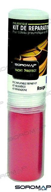 Kit réparation pvc rouge 75 ml Soromap - réf SOR74340