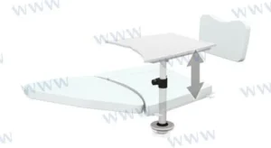 Kit table+ext sunbath light grey for sun Bombard – réf BOZ61841LGR
