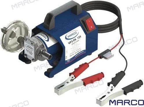 Kit de transfert 12 V avec support, poignée et pinces de batterie, 15 l/min - Marco réf. GS20179