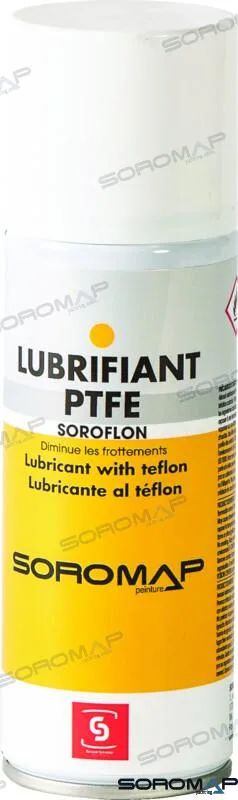 Lubrifiant à sec spray ptfe 200 ml Soromap – réf SOR112045