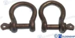 Manille galv. lyre 6 mm. (2) Goldenship - réf GS71260