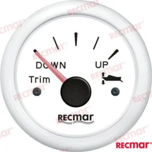 Manometre de trim 0-190º blanc Recmar – réf RECKY09312