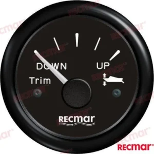 Manometre de trim 0-190º noir Recmar - réf RECKY09220