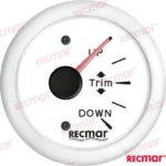 Manometre de trim 160-10º blanc Recmar - réf RECKY09314