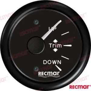 Manometre de trim 160-10º noir Recmar – réf RECKY09228